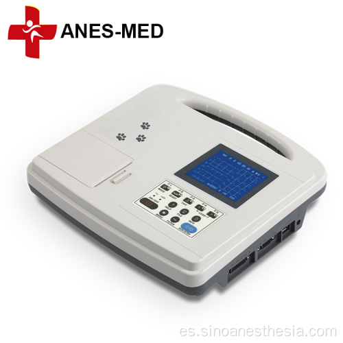 ECG portátil de electrocardiógrafo monocanal de 12 derivaciones